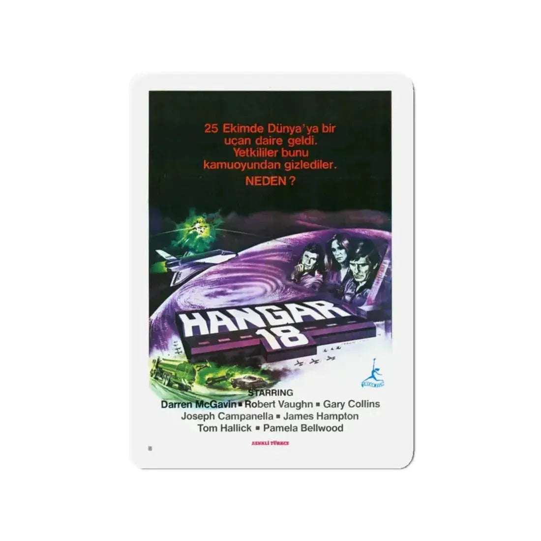HANGAR 18 (TURKISH) 1980 Movie Poster - Refrigerator Magnet - The Sticker Space