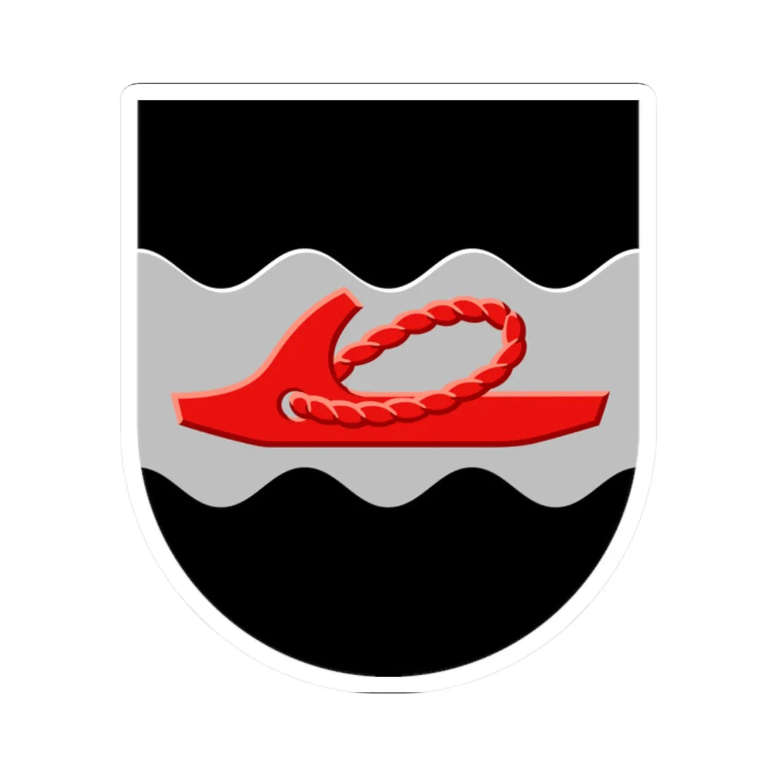 Hankasalmi.vaakuna (Finland) (Coat of Arms) STICKER Vinyl Kiss-Cut Decal 2 Inch White - The Sticker Space