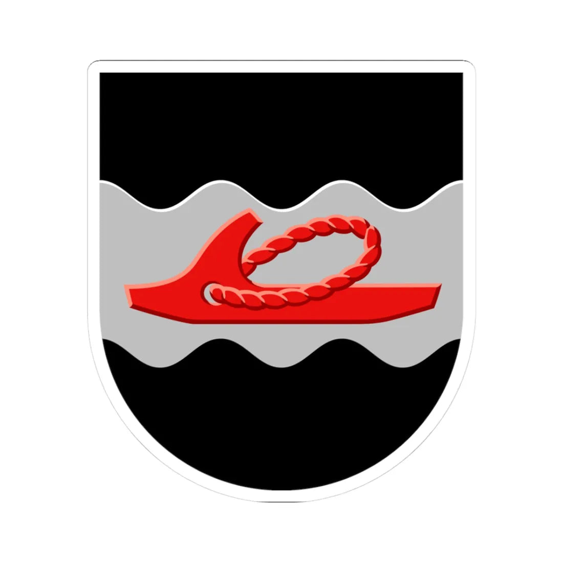 Hankasalmi.vaakuna (Finland) (Coat of Arms) STICKER Vinyl Kiss-Cut Decal 3 Inch White - The Sticker Space