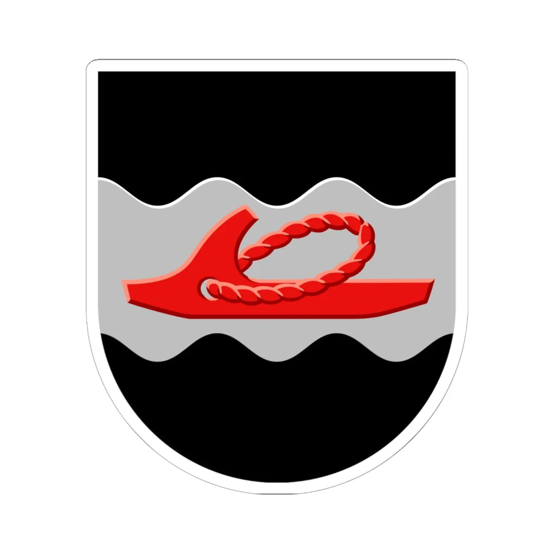 Hankasalmi.vaakuna (Finland) (Coat of Arms) STICKER Vinyl Kiss-Cut Decal 6 Inch White - The Sticker Space