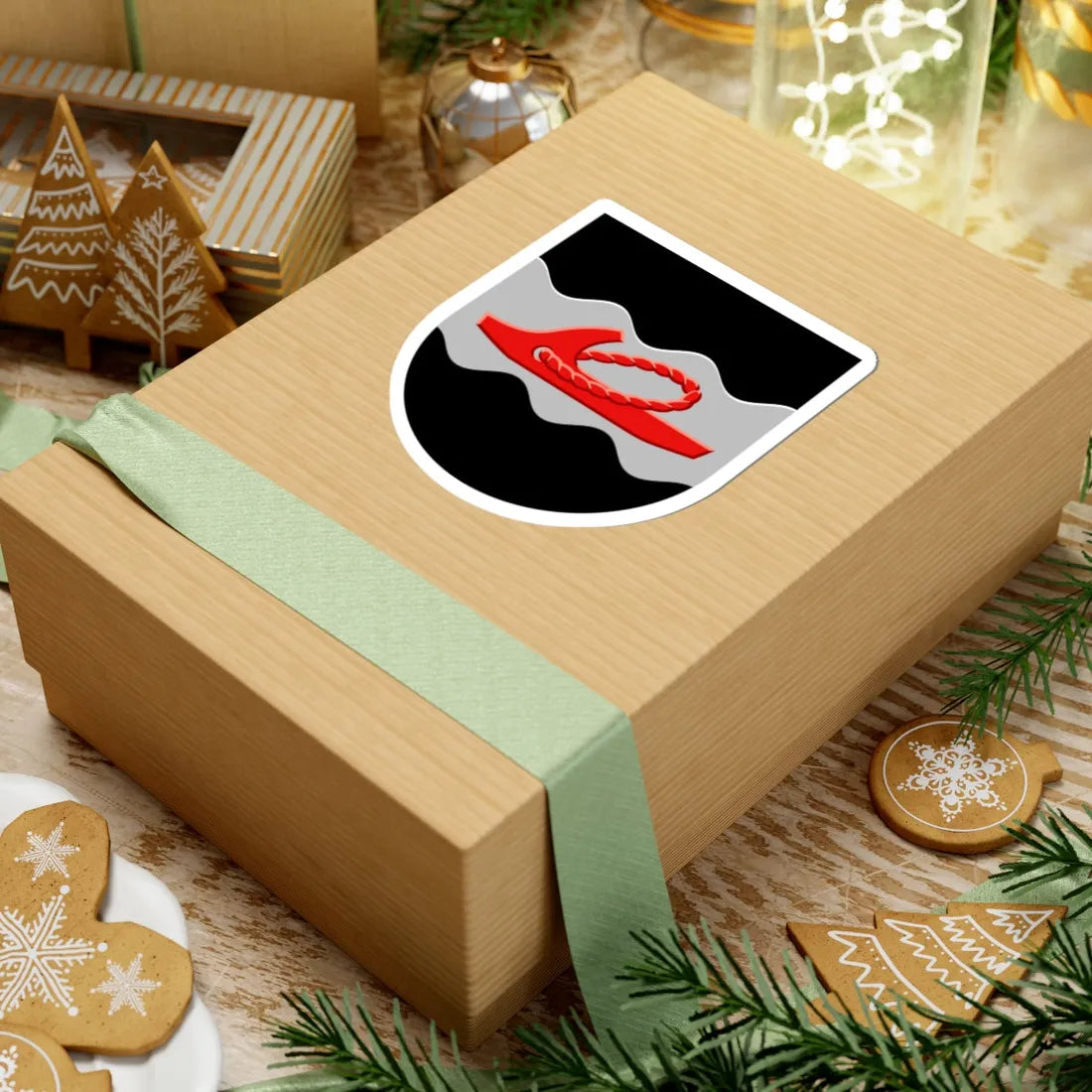 Hankasalmi.vaakuna (Finland) (Coat of Arms) STICKER Vinyl Kiss-Cut Decal - The Sticker Space