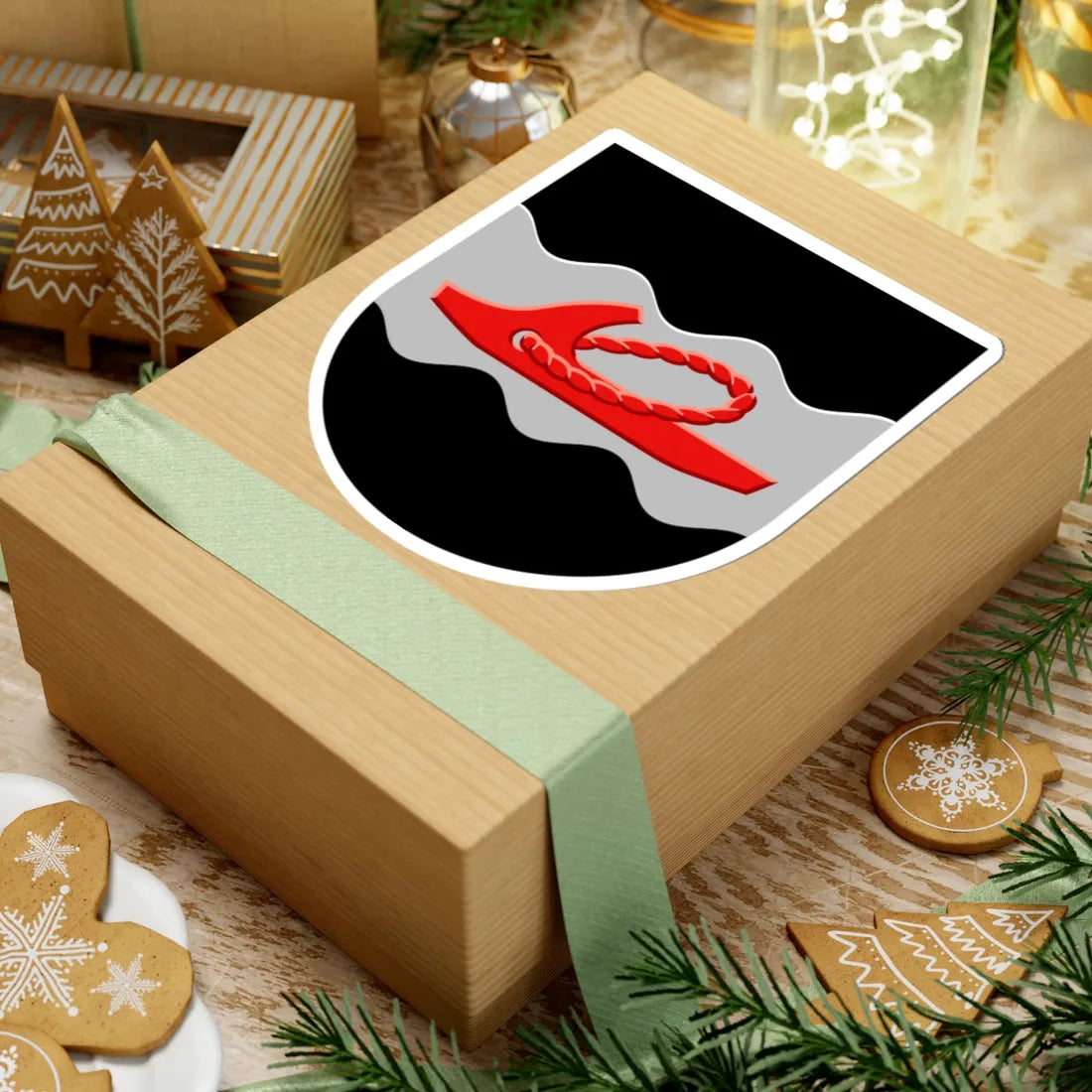 Hankasalmi.vaakuna (Finland) (Coat of Arms) STICKER Vinyl Kiss-Cut Decal - The Sticker Space