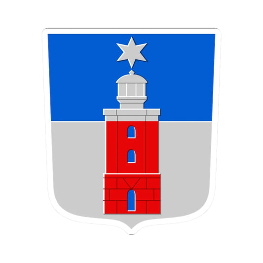 Hanko.vaakuna (Finland) (Coat of Arms) STICKER Vinyl Kiss-Cut Decal 2 Inch White - The Sticker Space