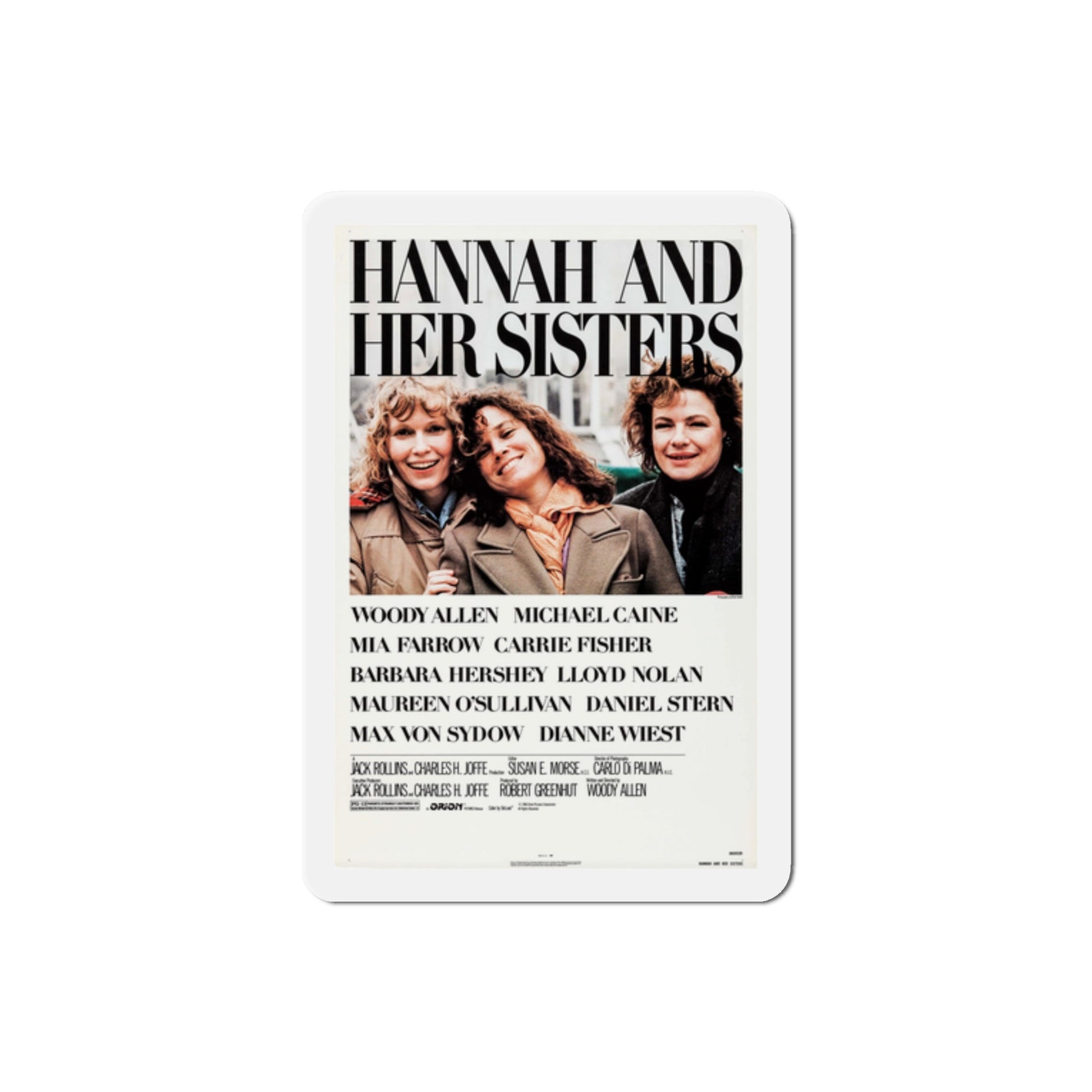 Hannah and Her Sisters 1986 Movie Poster Die-Cut Magnet-2" x 2"-The Sticker Space