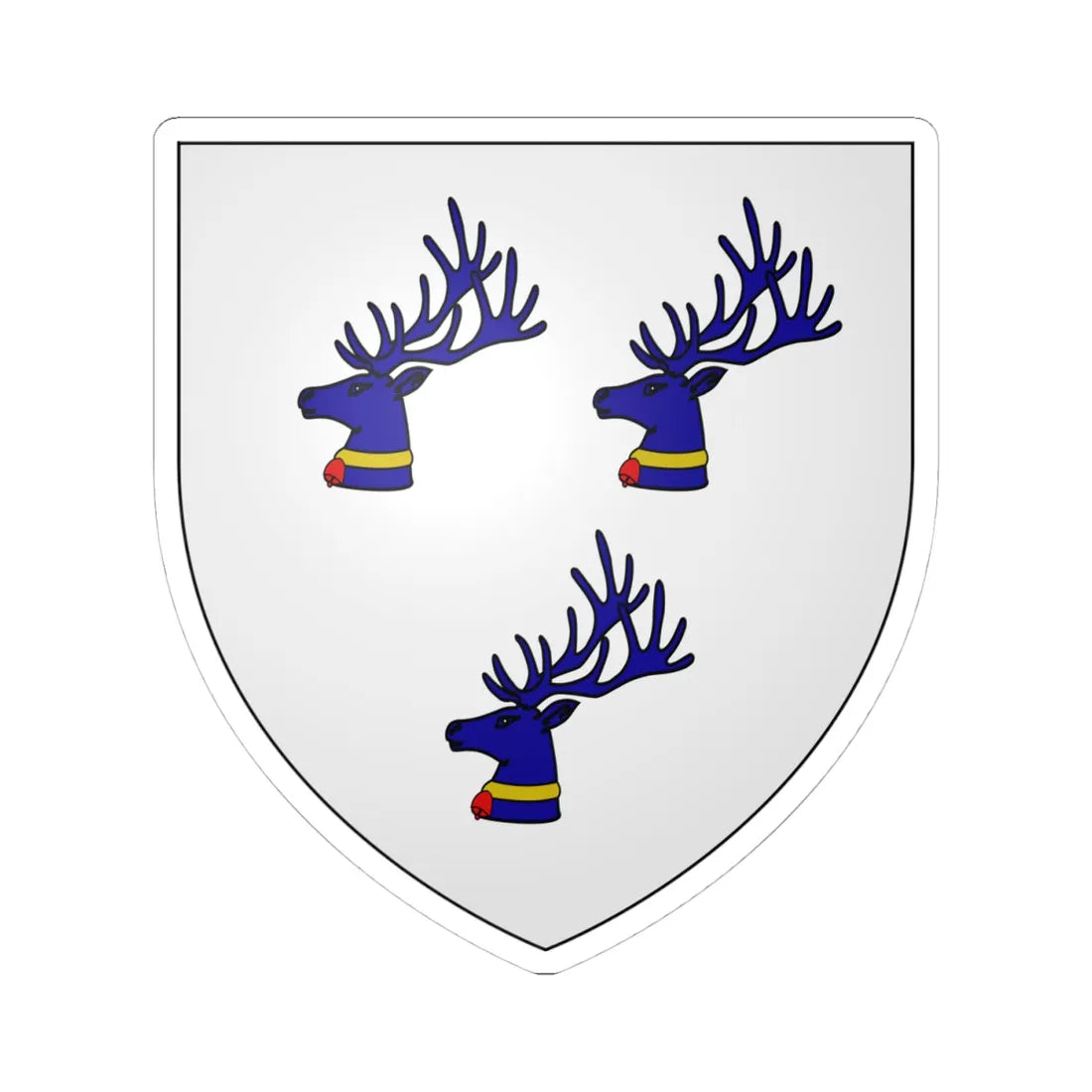Hannay of Kirkdale arms (Scotland) (Coat of Arms) STICKER Vinyl Kiss-Cut Decal 4 Inch White - The Sticker Space