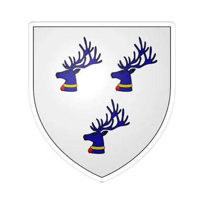 Hannay of Kirkdale arms (Scotland) (Coat of Arms) STICKER Vinyl Kiss-Cut Decal 4 Inch White - The Sticker Space
