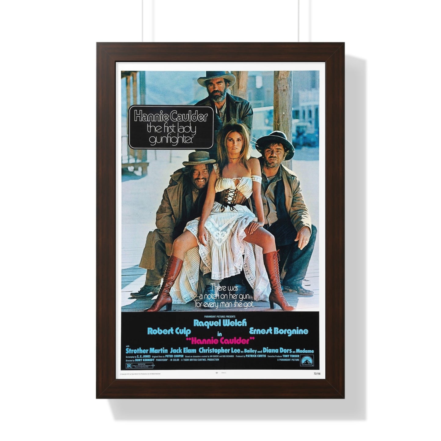 HANNIE CAULDER 1971 - Framed Movie Poster-16″ x 24″-The Sticker Space