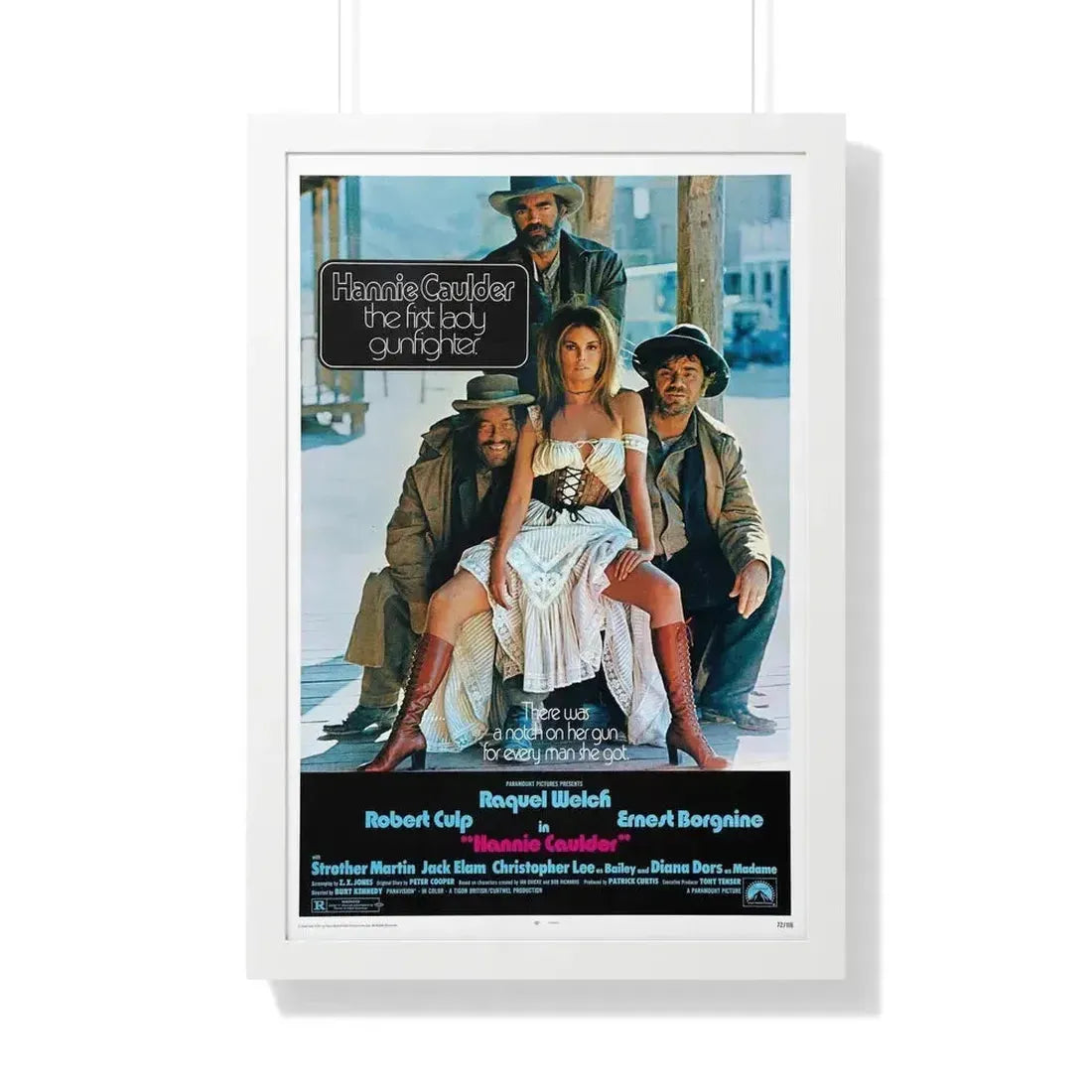 HANNIE CAULDER 1971 - Framed Movie Poster 20" x 30" White - The Sticker Space