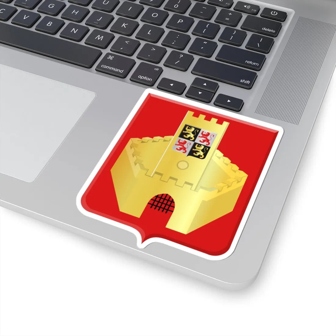 Hannut wapen (Belgium) (Coat of Arms) STICKER Vinyl Kiss-Cut Decal - The Sticker Space