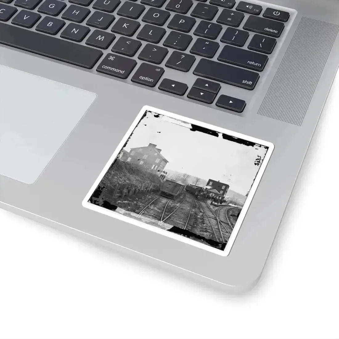 Hanover Junction, Pa. Passenger Train at Depot (U.S. Civil War) STICKER Vinyl Kiss-Cut Decal - The Sticker Space