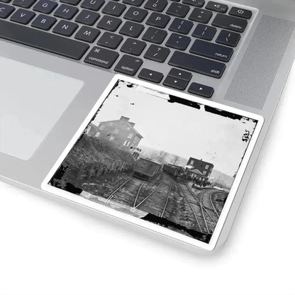 Hanover Junction, Pa. Passenger Train at Depot (U.S. Civil War) STICKER Vinyl Kiss-Cut Decal - The Sticker Space