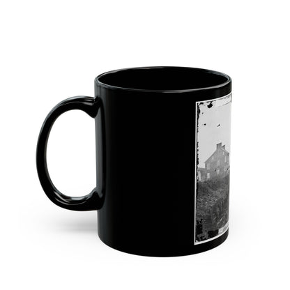 Hanover Junction, Pa. Passenger Train At Depot (U.S. Civil War) Black Coffee Mug-The Sticker Space