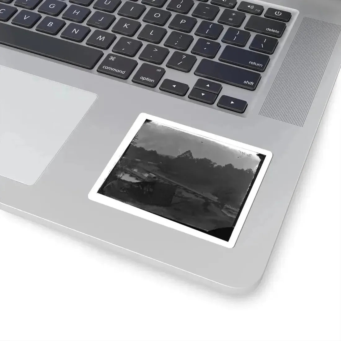 Hanovertown Ferry, Va.  Pontoon Bridges Across the Pamunkey, With Wagons (U.S. Civil War) STICKER Vinyl Kiss-Cut Decal - The Sticker Space