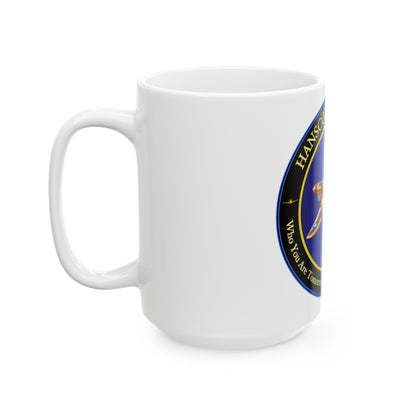 Hanscom University (U.S. Air Force) White Coffee Mug-The Sticker Space