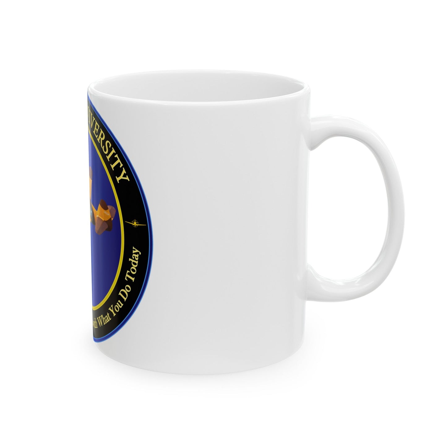 Hanscom University (U.S. Air Force) White Coffee Mug-The Sticker Space