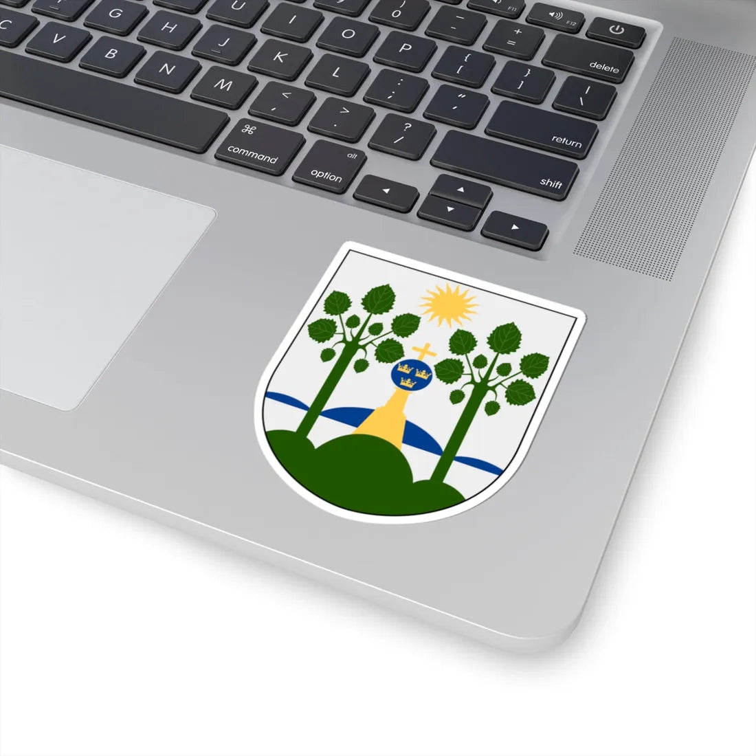 Haparanda vapen (Sweden) (Coat of Arms) STICKER Vinyl Kiss-Cut Decal - The Sticker Space