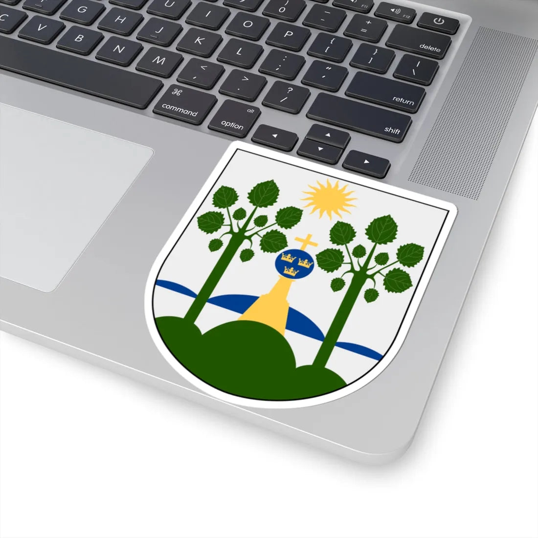 Haparanda vapen (Sweden) (Coat of Arms) STICKER Vinyl Kiss-Cut Decal - The Sticker Space