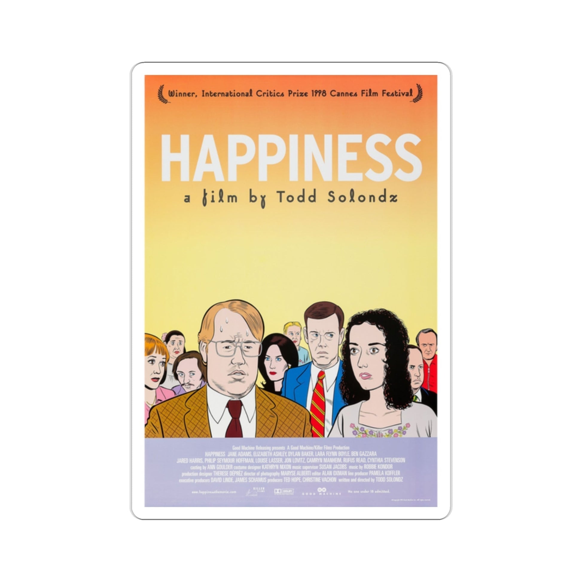 Happiness 1998 Movie Poster STICKER Vinyl Die-Cut Decal-2 Inch-The Sticker Space