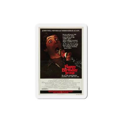 Happy Birthday to Me 1981 Movie Poster Refrigerator Magnet 3 Inch - The Sticker Space