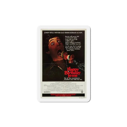 Happy Birthday to Me 1981 Movie Poster Refrigerator Magnet 4 Inch - The Sticker Space