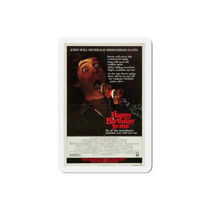 Happy Birthday to Me 1981 Movie Poster Refrigerator Magnet - The Sticker Space