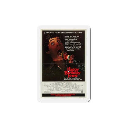 Happy Birthday to Me 1981 Movie Poster Refrigerator Magnet - The Sticker Space