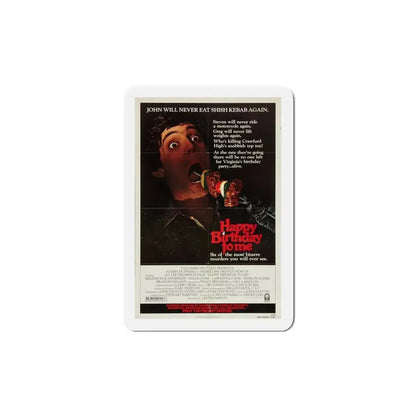 Happy Birthday to Me 1981 Movie Poster Refrigerator Magnet - The Sticker Space