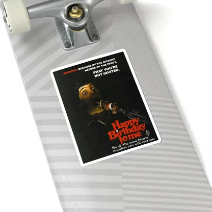 HAPPY BIRTHDAY TO ME 1981 Movie Poster - STICKER Vinyl Kiss-Cut Decal - The Sticker Space