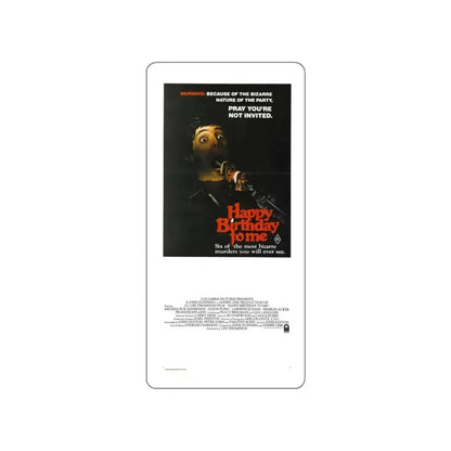 HAPPY BIRTHDAY TO ME (2) 1981 Movie Poster STICKER Vinyl Die-Cut Decal 6 Inch - The Sticker Space