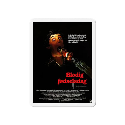 HAPPY BIRTHDAY TO ME (DANISH) 1981 Movie Poster - Refrigerator Magnet 6 Inch - The Sticker Space