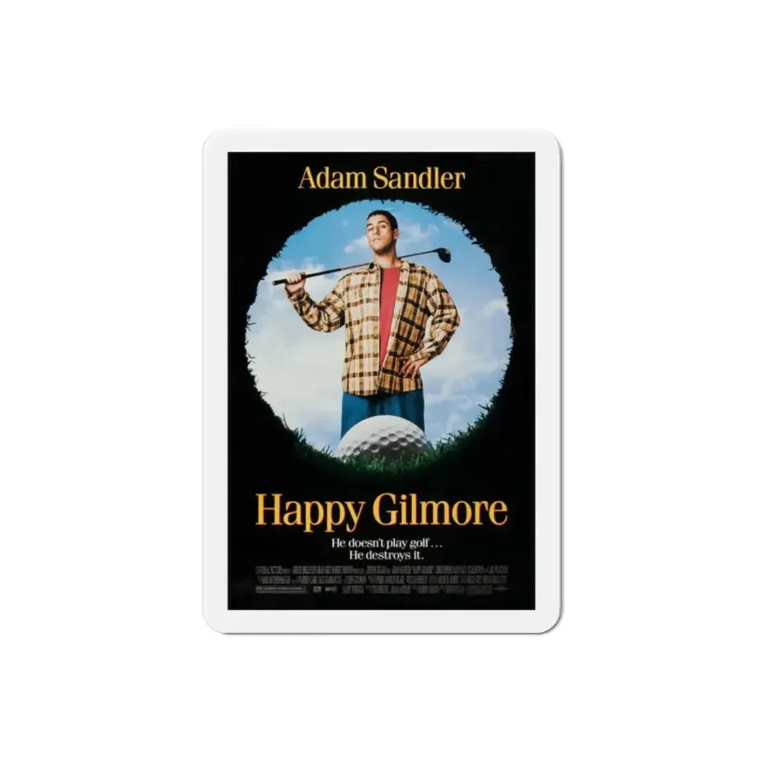 Happy Gilmore 1996 Movie Poster Refrigerator Magnet - The Sticker Space