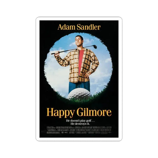 Happy Gilmore 1996 Movie Poster STICKER Vinyl Die-Cut Decal 2 Inch - The Sticker Space