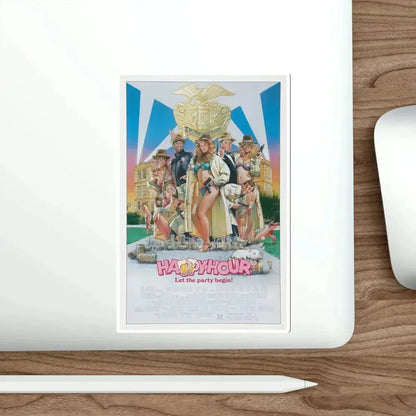 Happy Hour 1987 Movie Poster STICKER Vinyl Die-Cut Decal - The Sticker Space