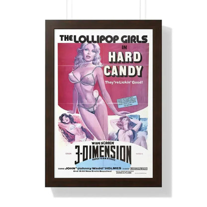 HARD CANDY 1976 - Framed Movie Poster 16″ x 24″ Walnut - The Sticker Space