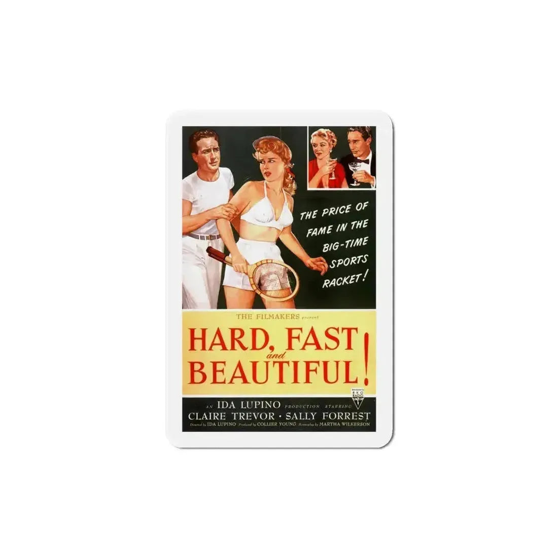 Hard Fast and Beautiful 1951 Movie Poster Refrigerator Magnet 5 Inch - The Sticker Space