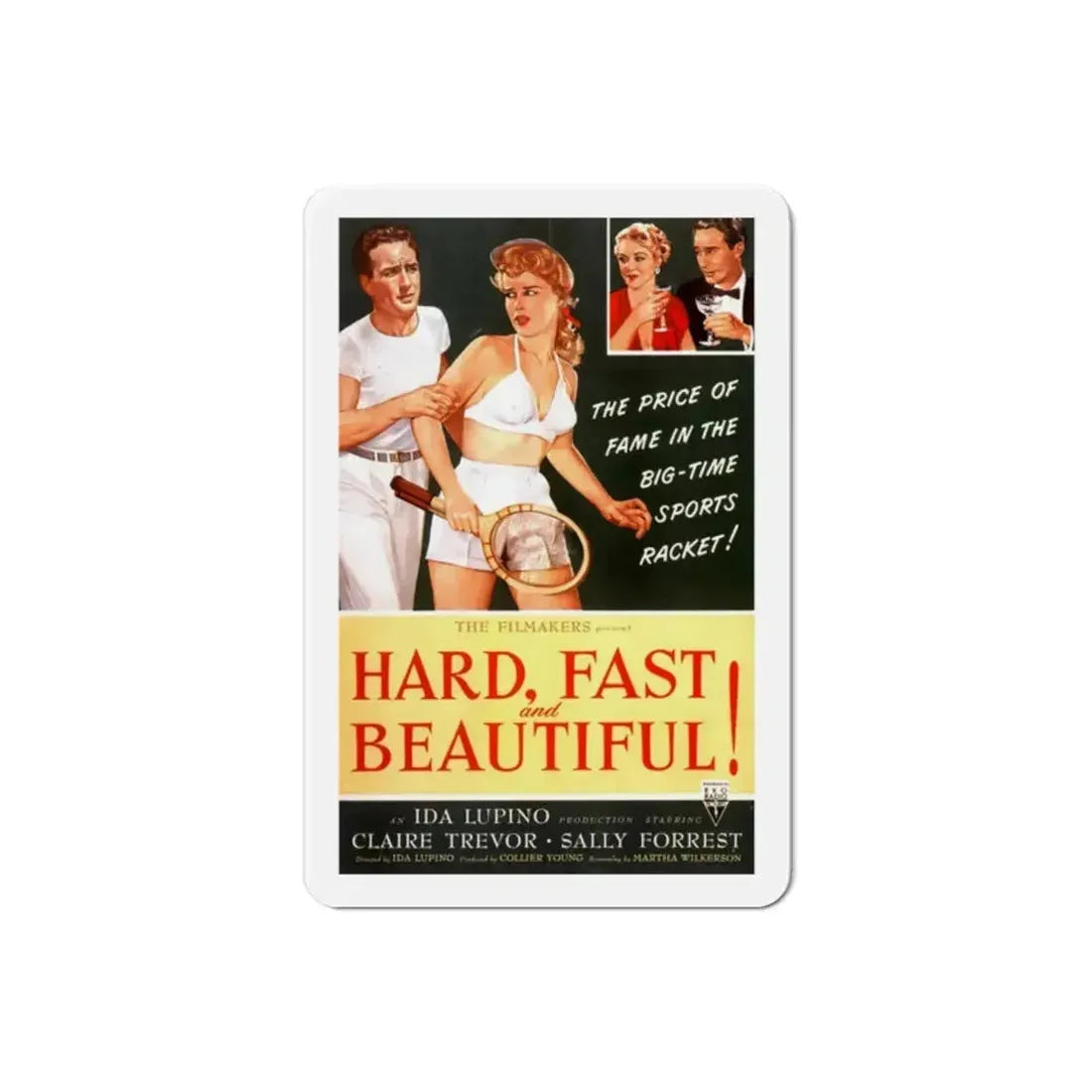 Hard Fast and Beautiful 1951 Movie Poster Refrigerator Magnet - The Sticker Space