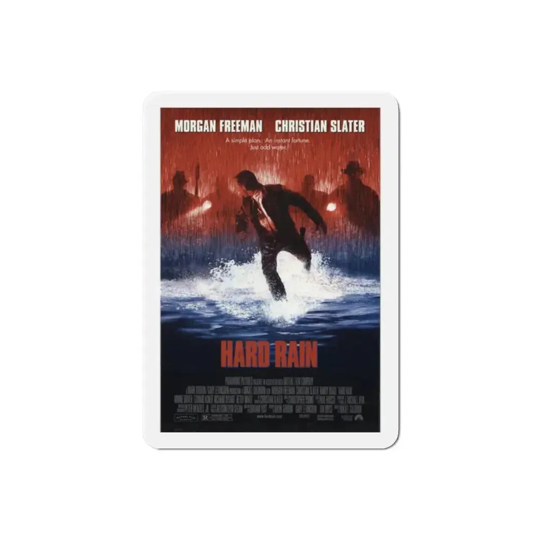 Hard Rain 1998 Movie Poster Refrigerator Magnet 2 Inch - The Sticker Space