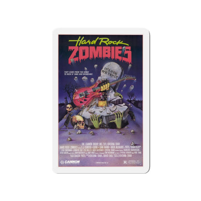 HARD ROCK ZOMBIES 1984 Movie Poster - Die-Cut Magnet-4" x 4"-The Sticker Space