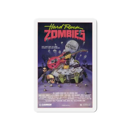 HARD ROCK ZOMBIES 1984 Movie Poster - Refrigerator Magnet 4 Inch - The Sticker Space