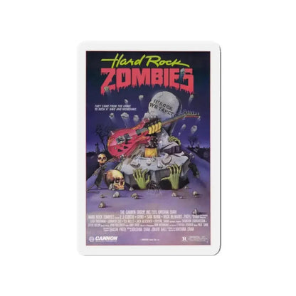 HARD ROCK ZOMBIES 1984 Movie Poster - Refrigerator Magnet - The Sticker Space