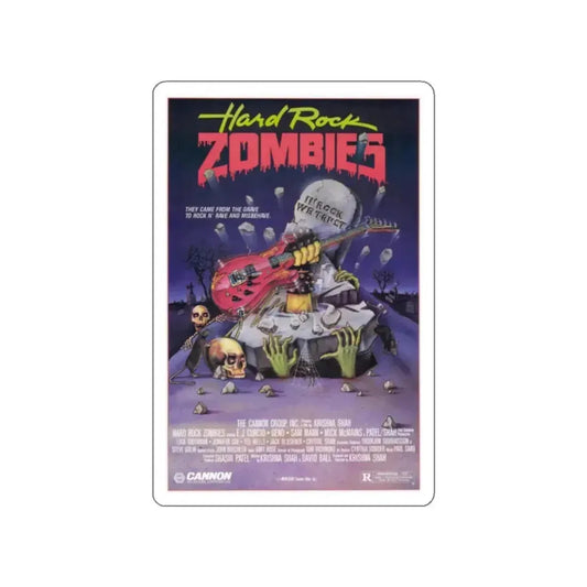 HARD ROCK ZOMBIES 1984 Movie Poster STICKER Vinyl Die-Cut Decal 2 Inch - The Sticker Space