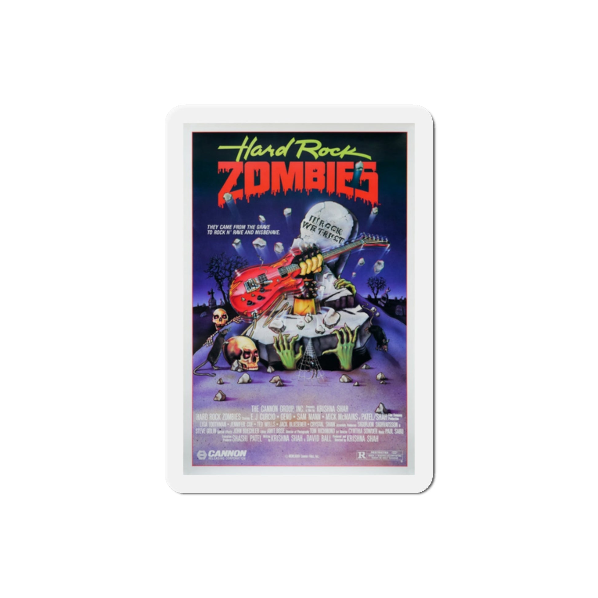 Hard Rock Zombies 1985 Movie Poster Die-Cut Magnet-2" x 2"-The Sticker Space