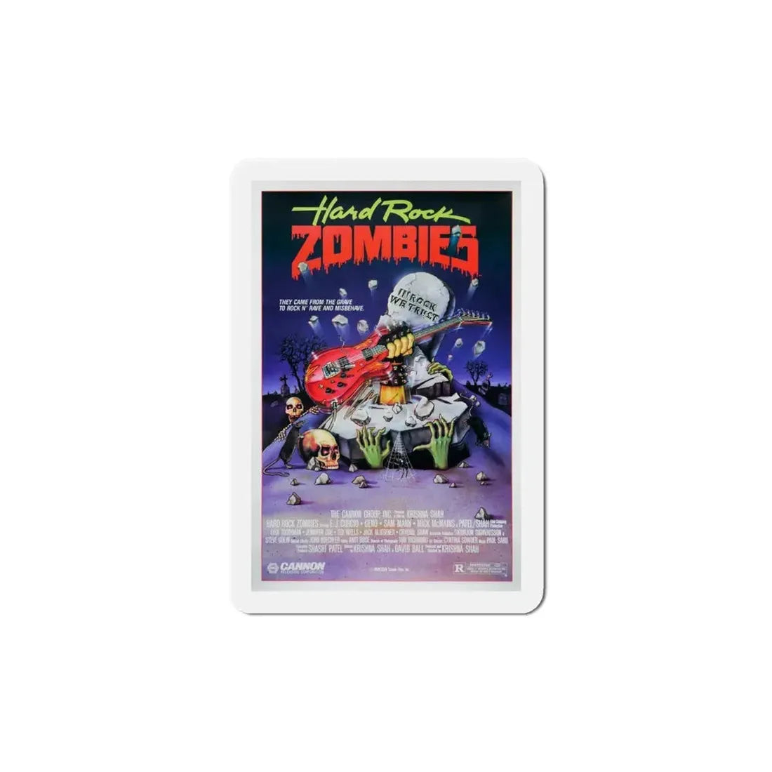 Hard Rock Zombies 1985 Movie Poster Refrigerator Magnet 6 Inch - The Sticker Space