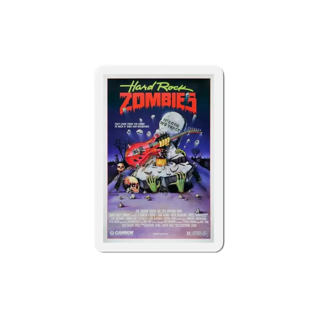 Hard Rock Zombies 1985 Movie Poster Refrigerator Magnet - The Sticker Space