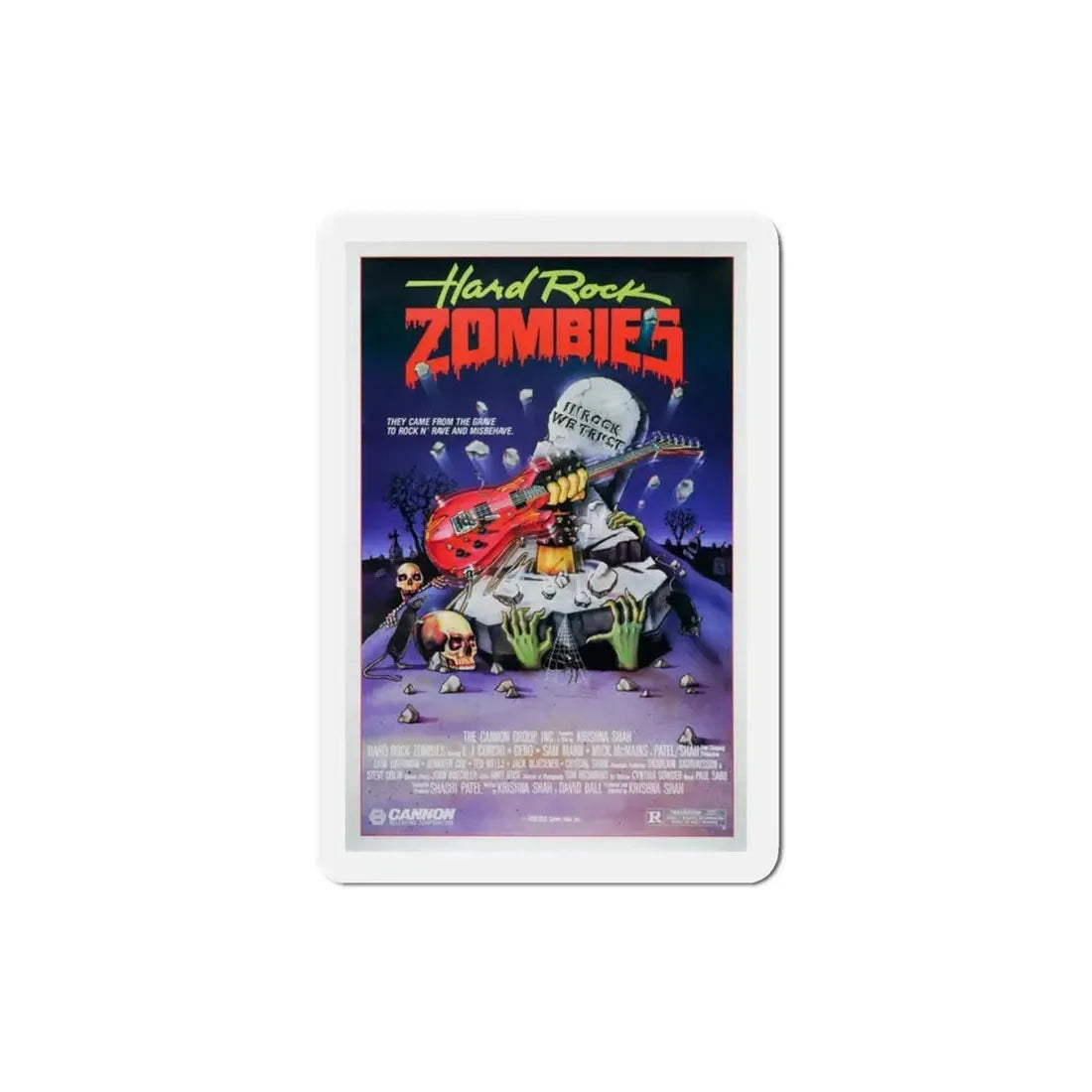 Hard Rock Zombies 1985 Movie Poster Refrigerator Magnet - The Sticker Space