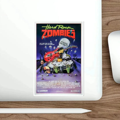 Hard Rock Zombies 1985 Movie Poster STICKER Vinyl Die-Cut Decal - The Sticker Space