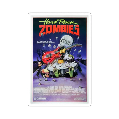 Hard Rock Zombies 1985 Movie Poster STICKER Vinyl Die-Cut Decal - The Sticker Space