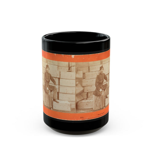 Hard Tack 001 (U.S. Civil War) Black Coffee Mug-15oz-The Sticker Space