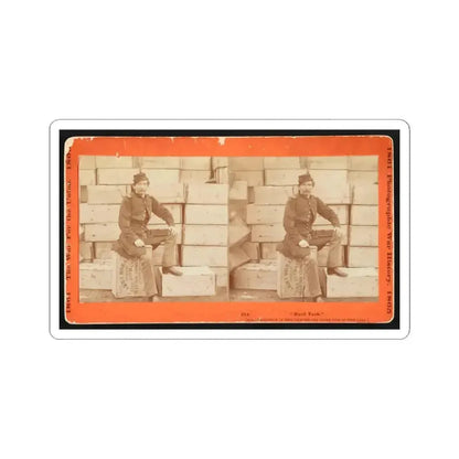 Hard Tack  001 (U.S. Civil War) STICKER Vinyl Kiss-Cut Decal 4 Inch White - The Sticker Space