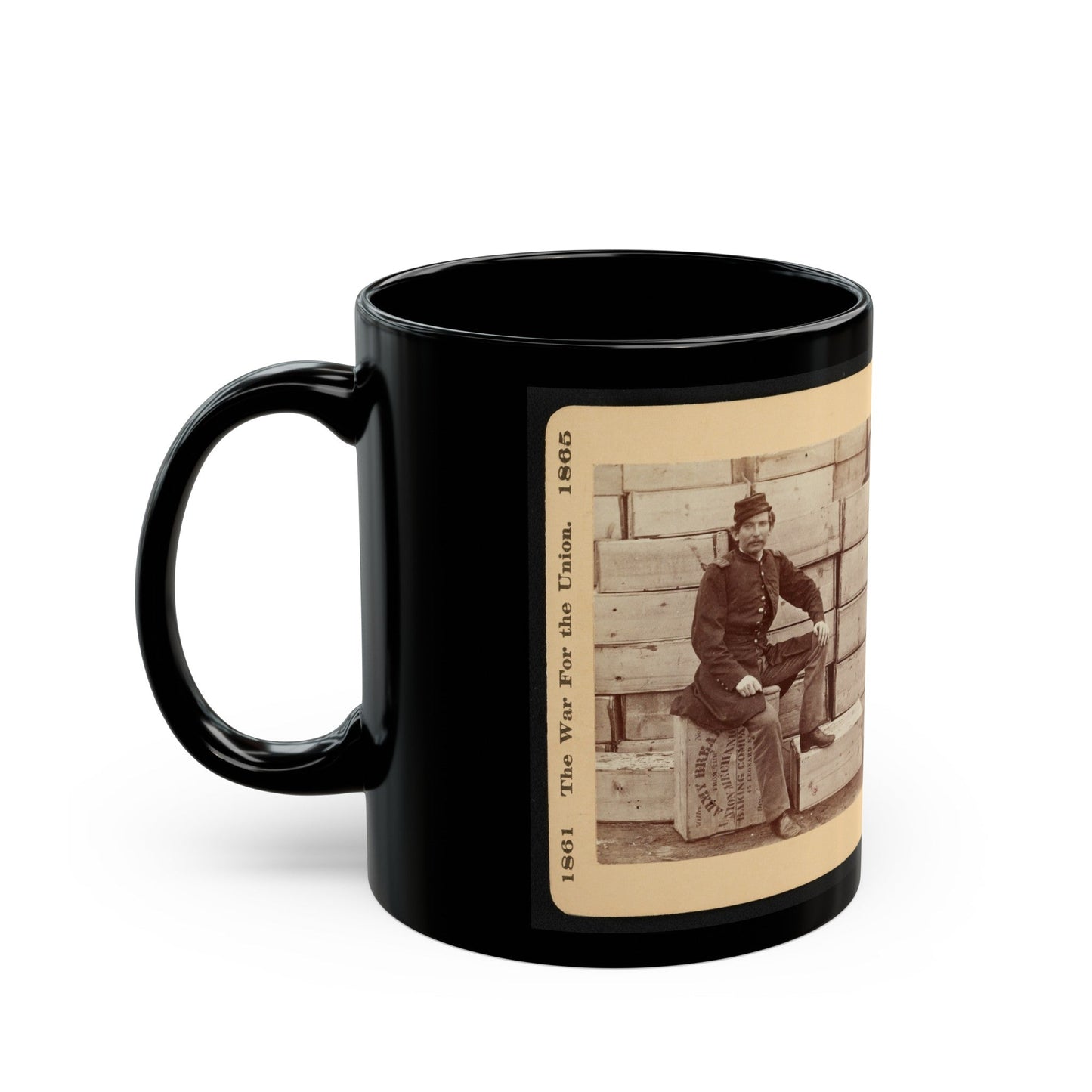 Hard Tack (U.S. Civil War) Black Coffee Mug-The Sticker Space